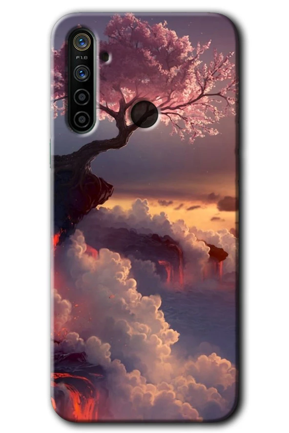 Realme 6i Kılıf HD Desen Baskılı Arka Kapak - Uçurumdaki Hayat