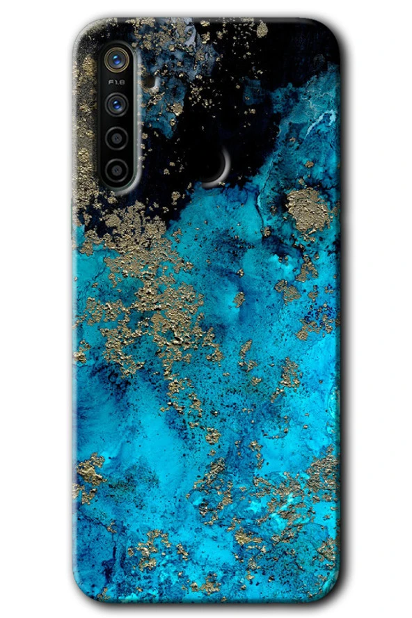 Realme 6i Kılıf HD Desen Baskılı Arka Kapak - Klas Mermer