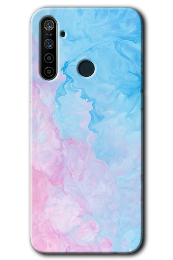 Realme 6i Kılıf HD Desen Baskılı Arka Kapak - Blue Art