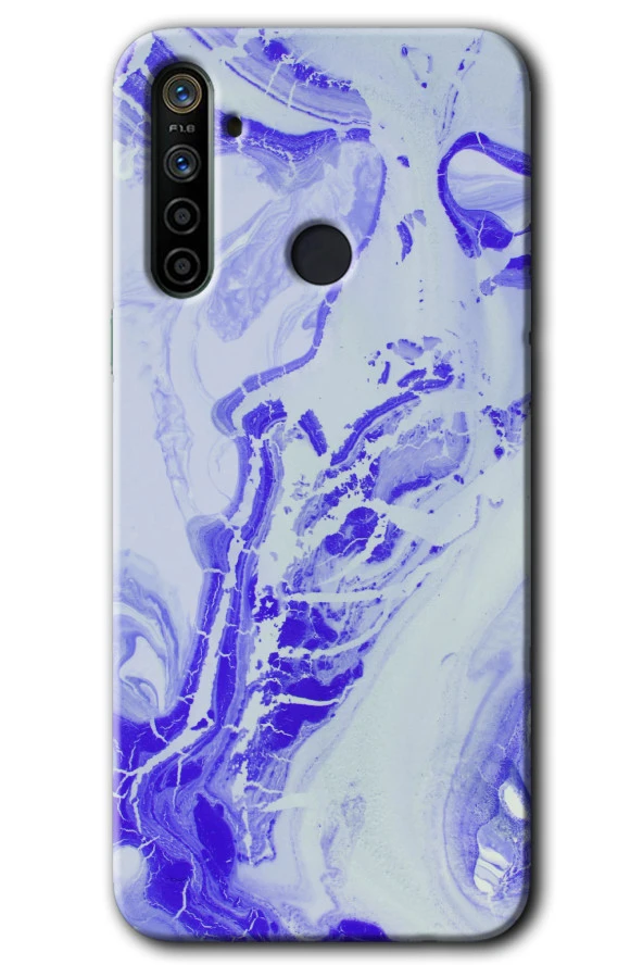 Realme 6i Kılıf HD Desen Baskılı Arka Kapak - Cranny Liquid Wall