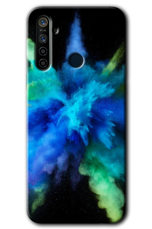 Realme 6i Kılıf HD Desen Baskılı Arka Kapak - Karışım 1