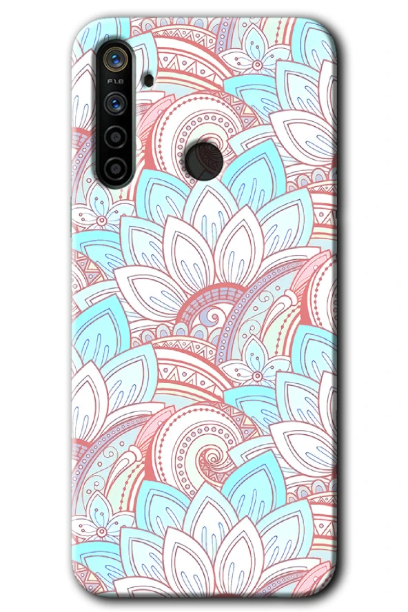 Realme 6i Kılıf HD Desen Baskılı Arka Kapak - Çin Mandala 1