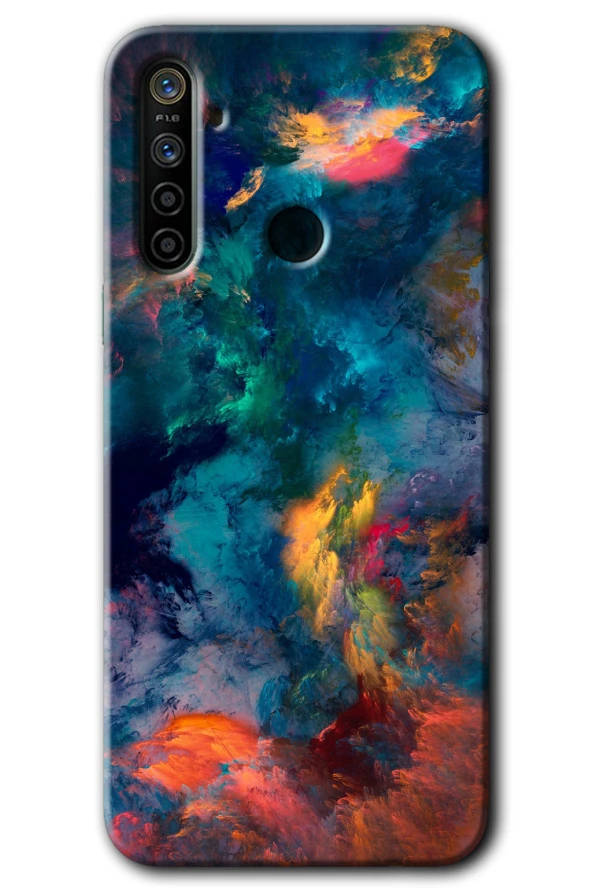 Realme 6i Kılıf HD Desen Baskılı Arka Kapak - Color Storm