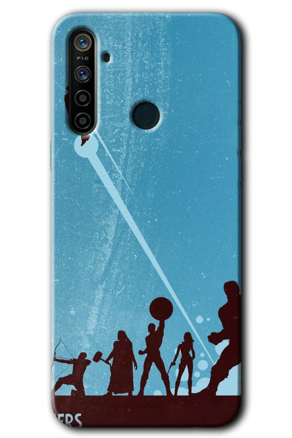 Realme 6i Kılıf HD Desen Baskılı Arka Kapak - Avengers Team