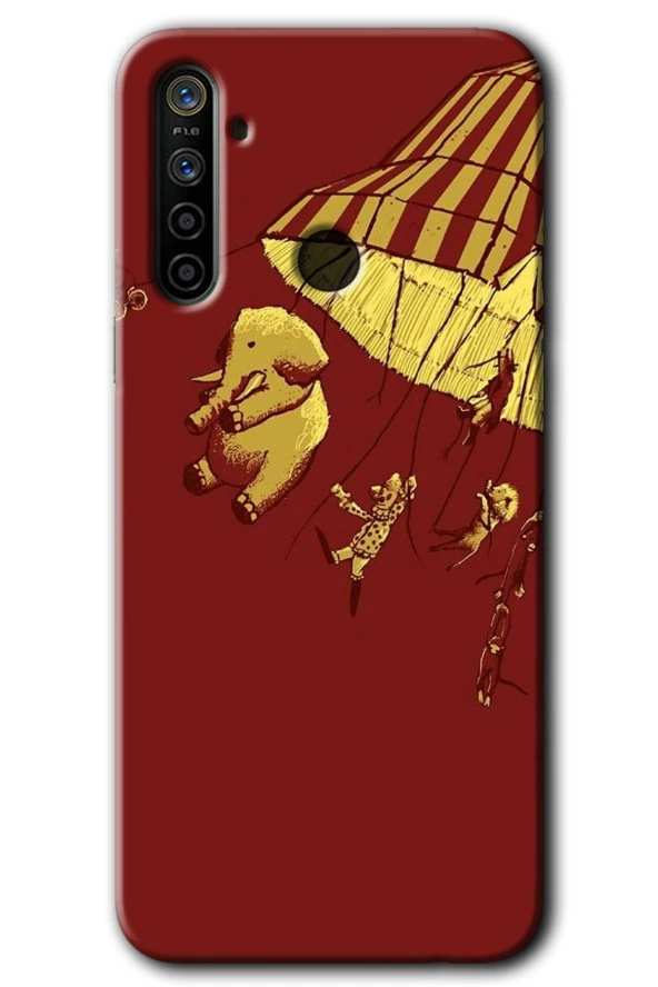 Realme 6i Kılıf HD Desen Baskılı Arka Kapak - Zoo