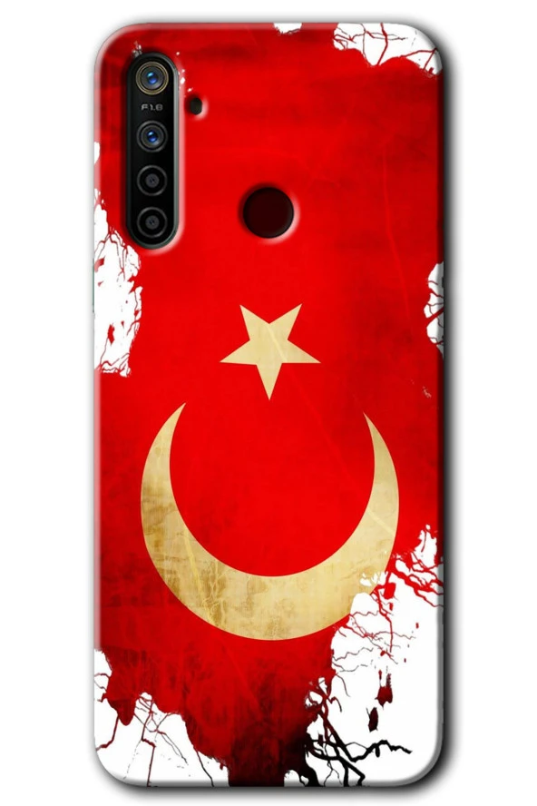 Realme 6i Kılıf HD Desen Baskılı Arka Kapak - Türkiyem