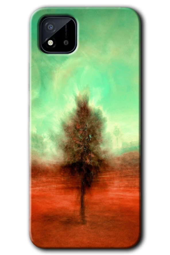 Realme C11 Kılıf HD Desen Baskılı Arka Kapak - Outlines Paint
