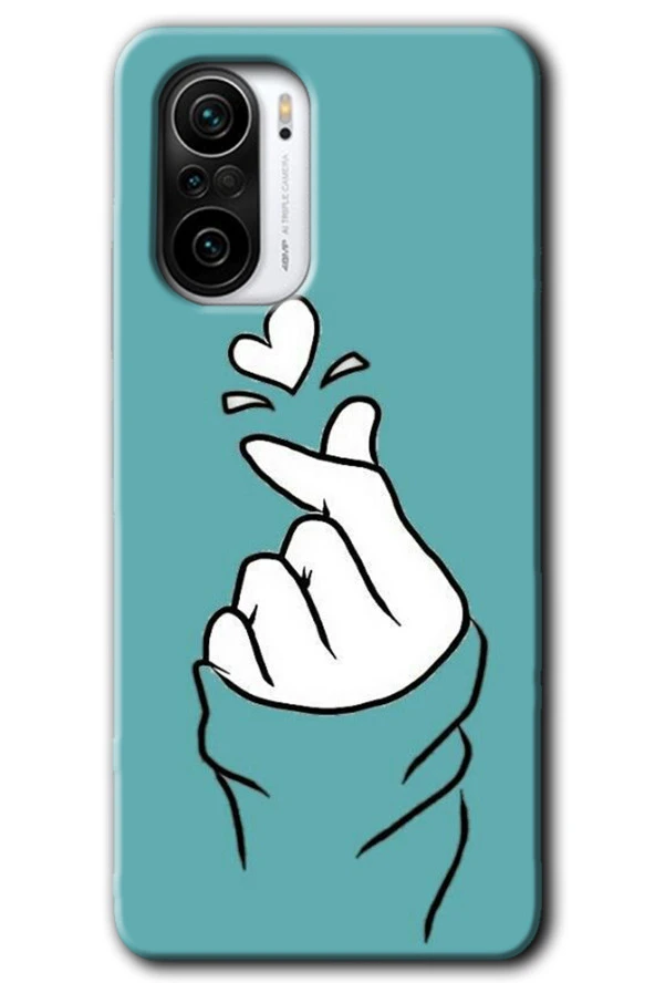 Redmi K40 Pro Kılıf HD Desen Baskılı Arka Kapak - Mutluluk