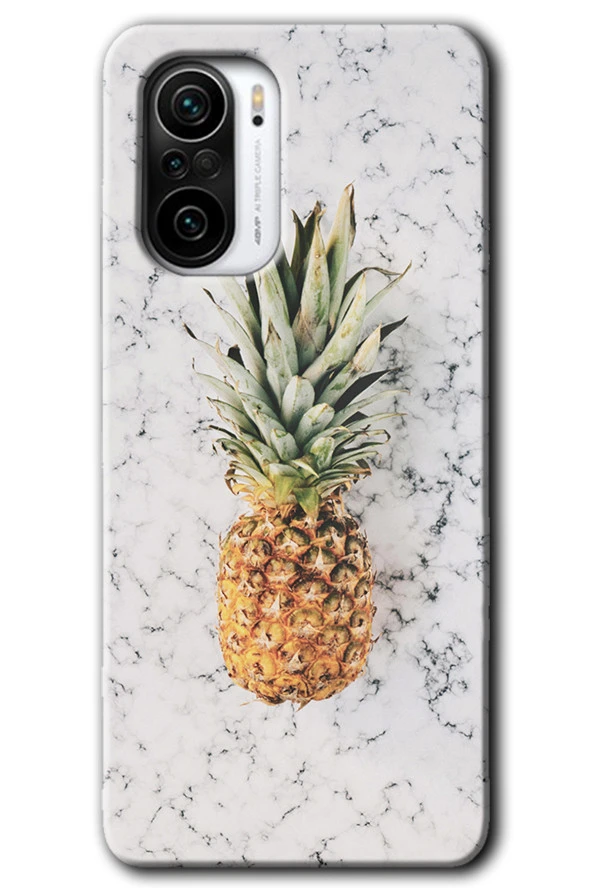 Redmi Mi11i Kılıf HD Desen Baskılı Arka Kapak - Ananas
