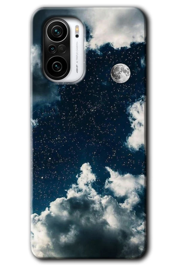 Redmi Mi11i Kılıf HD Desen Baskılı Arka Kapak - Gece Gökyüzü