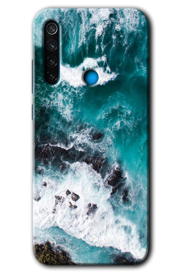 Redmi Note 8 Kılıf HD Desen Baskılı Arka Kapak - Deniz Kıyısı