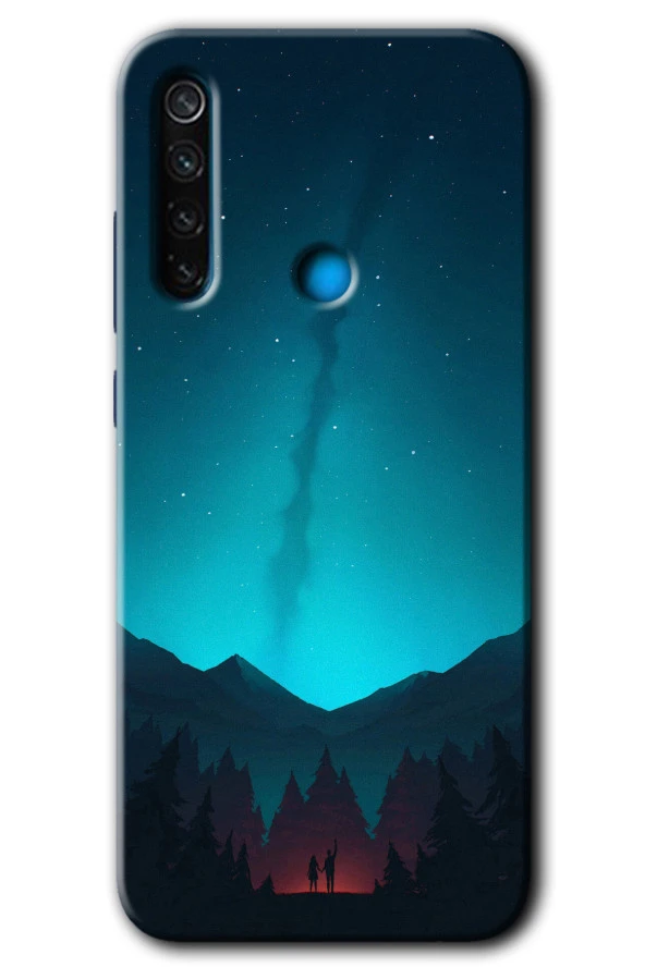 Redmi Note 8T Kılıf HD Desen Baskılı Arka Kapak - Night Fores Mount