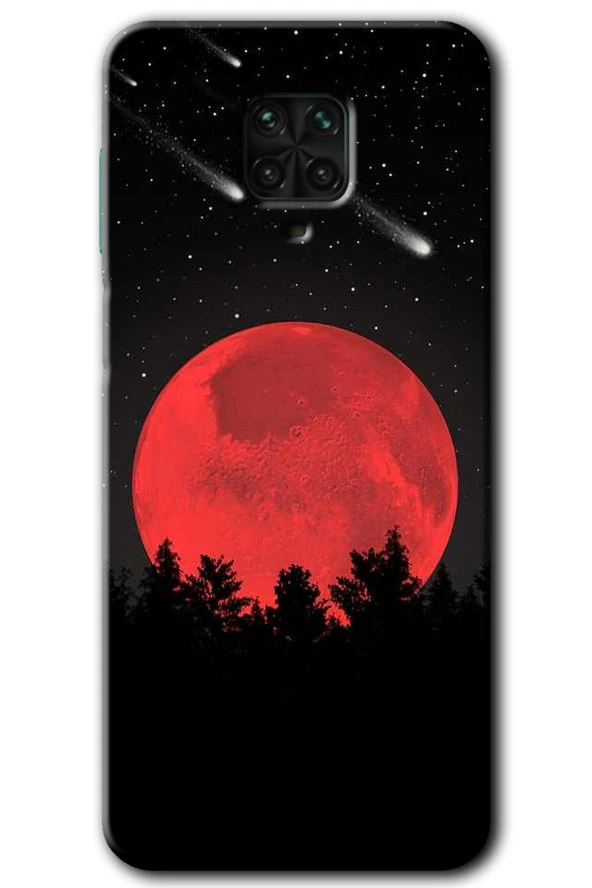 Redmi Note 9 Pro Kılıf HD Desen Baskılı Arka Kapak - Kanlı Ay
