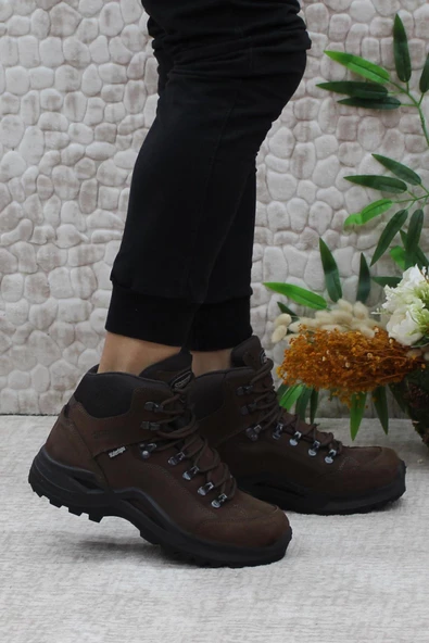 Scooter M1219 Kahve Anatomik Orijinal Ürün Hakiki Deri Su Geçirmez Erkek Bot - Resim 3