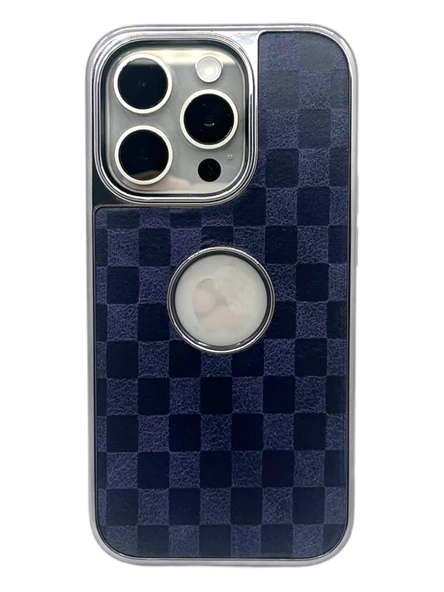 Hole Checkers Case Lacivert iPhone 11