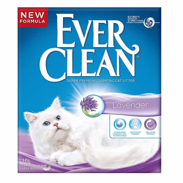 Ever Clean Lavender Lavanta Kokulu Topaklaşan Kedi Kumu 2 x 10 L