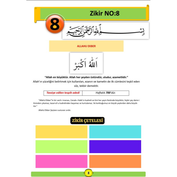 Zikir Ezber Kartları (Zikirmatik Seti) - 4