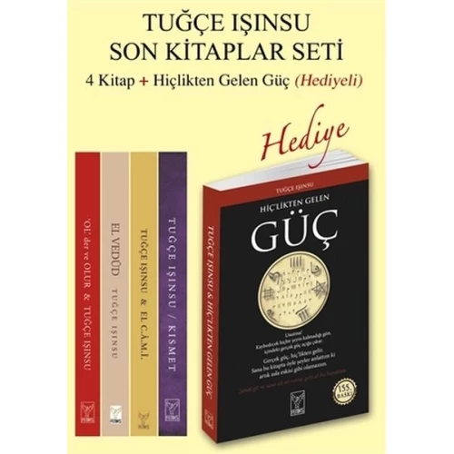 Tuğçe Işınsu Son Kitaplar Seti - Hiçlikten Gelen Güç Hediyeli - 5 Kitap