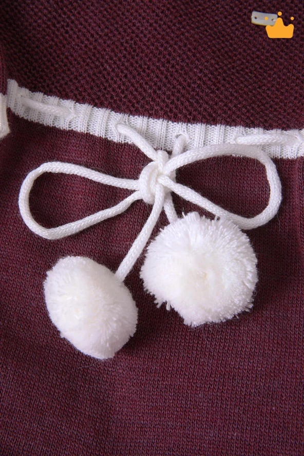 Babyhola Triko Erkek Kız Bebek Çocuk Patikli Tulum Yılbaşı Kostüm 11252 - Resim 5