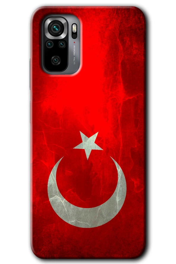 Redmi Note 10s Kılıf HD Desen Baskılı Arka Kapak - Albayrak