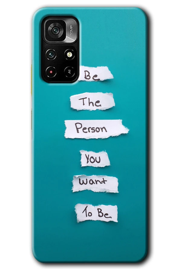 Redmi Note 11T Kılıf HD Desen Baskılı Arka Kapak - Want You