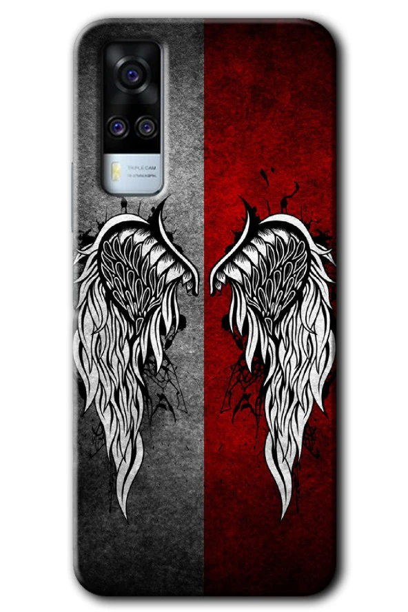 Vivo Y51a Kılıf HD Desen Baskılı Arka Kapak - Lucifer