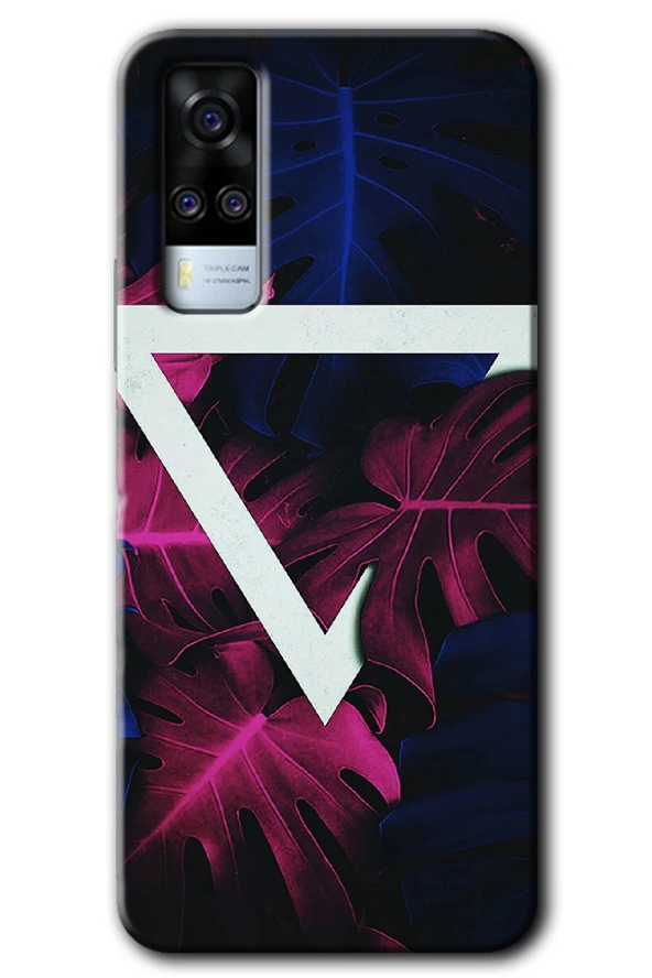 Vivo Y53s Kılıf HD Desen Baskılı Arka Kapak - Mekanik Yaprak