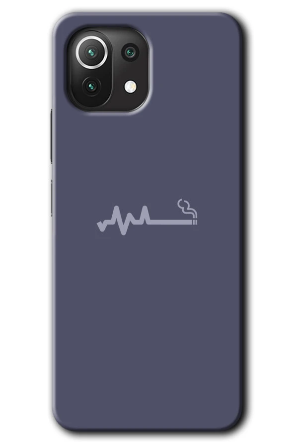 Xiaomi Mi 11 Kılıf HD Desen Baskılı Arka Kapak - Sigara Zararlıdır