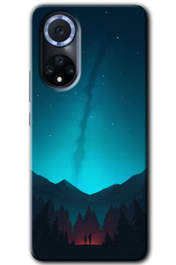 Huawei Nova 9 Kılıf HD Desen Baskılı Arka Kapak - Night Fores Mount