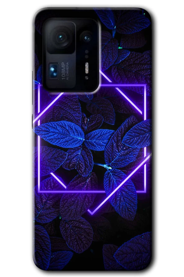Mi Mix 4 Kılıf HD Desen Baskılı Arka Kapak - Mekanik Yaprak 5