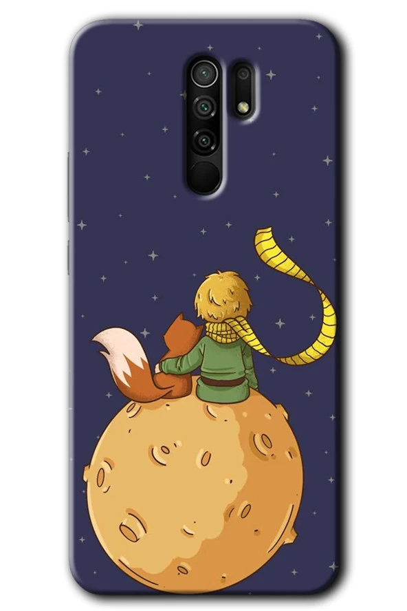 Redmi 9 Kılıf HD Desen Baskılı Arka Kapak - Küçük Prens