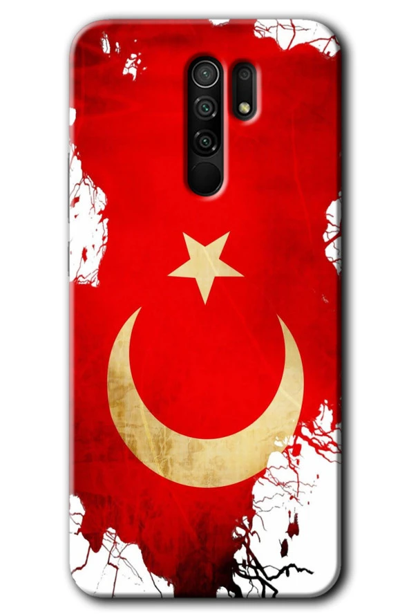 Redmi 9 Kılıf HD Desen Baskılı Arka Kapak - Türkiyem