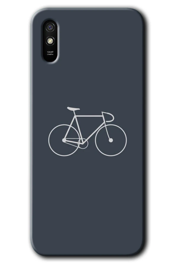 Redmi 9A Kılıf HD Desen Baskılı Arka Kapak - Bike