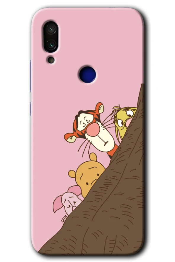 Redmi Note 7 Kılıf HD Desen Baskılı Arka Kapak - Winnie the Pooh