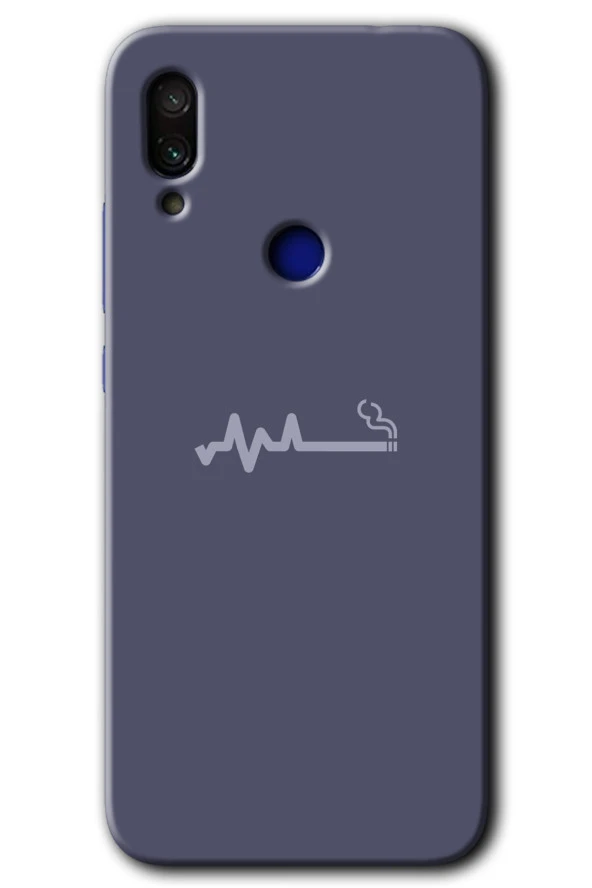 Redmi Note 7 Kılıf HD Desen Baskılı Arka Kapak - Sigara Zararlıdır