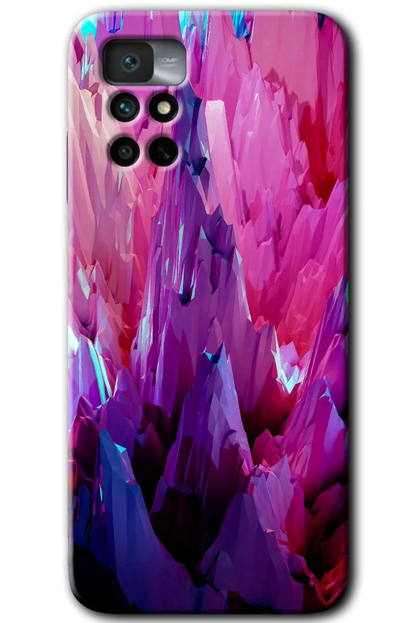 Redmi Note 11 4G Kılıf HD Desen Baskılı Arka Kapak - Abstraction Sharp