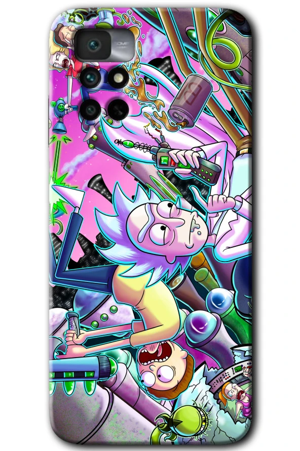 Redmi Note 11 4G Kılıf HD Desen Baskılı Arka Kapak - Graffiti Çizgi Film