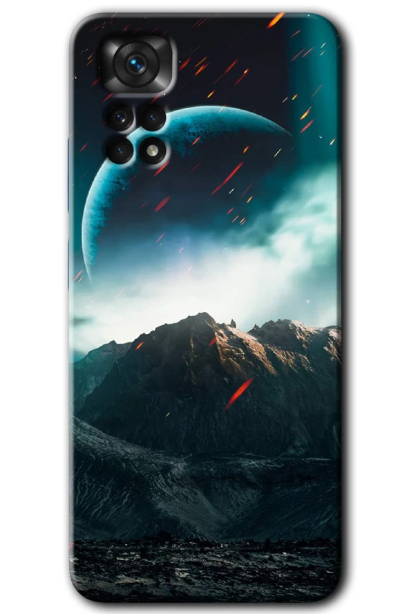 Redmi Note 11 5G Global Kılıf HD Desen Baskılı Arka Kapak - Uzay Gökyüzü