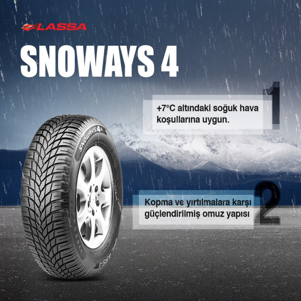 205/55R16 91H SNOWAYS 4 Kış Lastiği (Üretim: 2023)