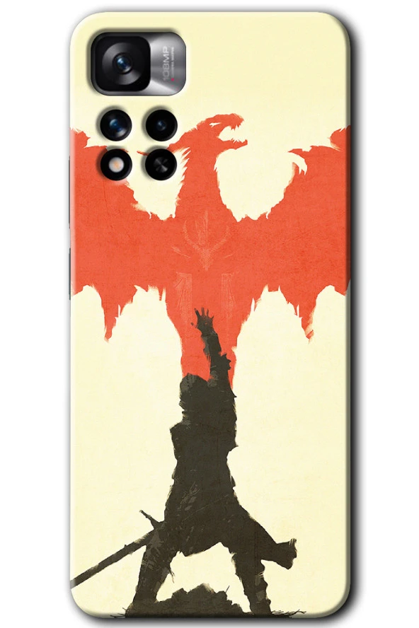 Redmi Note 11 Pro Plus 5G Kılıf HD Desen Baskılı Arka Kapak - Dragon Hunter 1