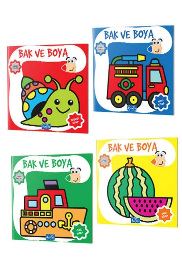 Bak Ve Boya Seti 4 Kitap -