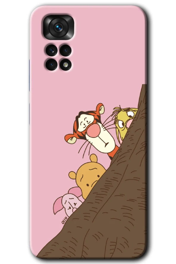 Redmi Note 11s 5G Global Kılıf HD Desen Baskılı Arka Kapak - Winnie the Pooh