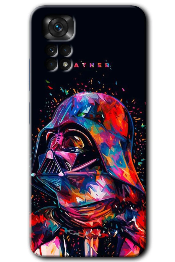 Redmi Note 11s 5G Global Kılıf HD Desen Baskılı Arka Kapak - Father Vader