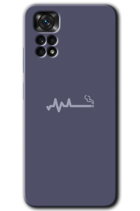 Redmi Note 11s 5G Global Kılıf HD Desen Baskılı Arka Kapak - Sigara Zararlıdır
