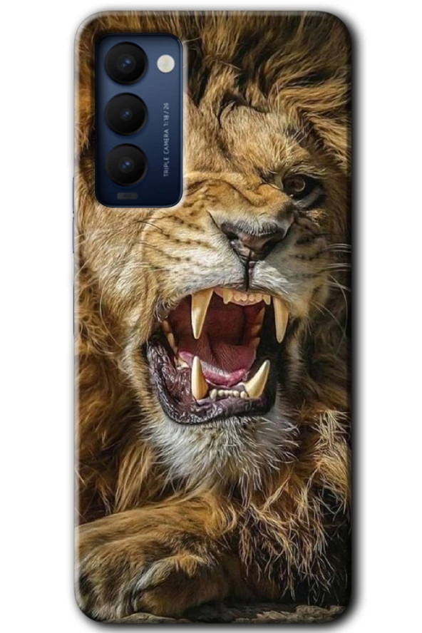 Tecno Camon 18 Kılıf HD Desen Baskılı Arka Kapak - Lion King