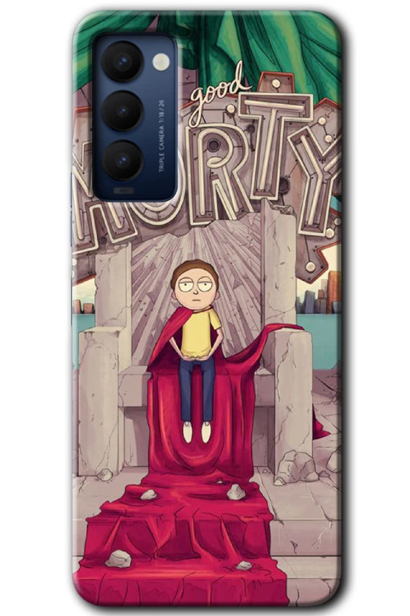 Tecno Camon 18P Kılıf HD Desen Baskılı Arka Kapak - Morty