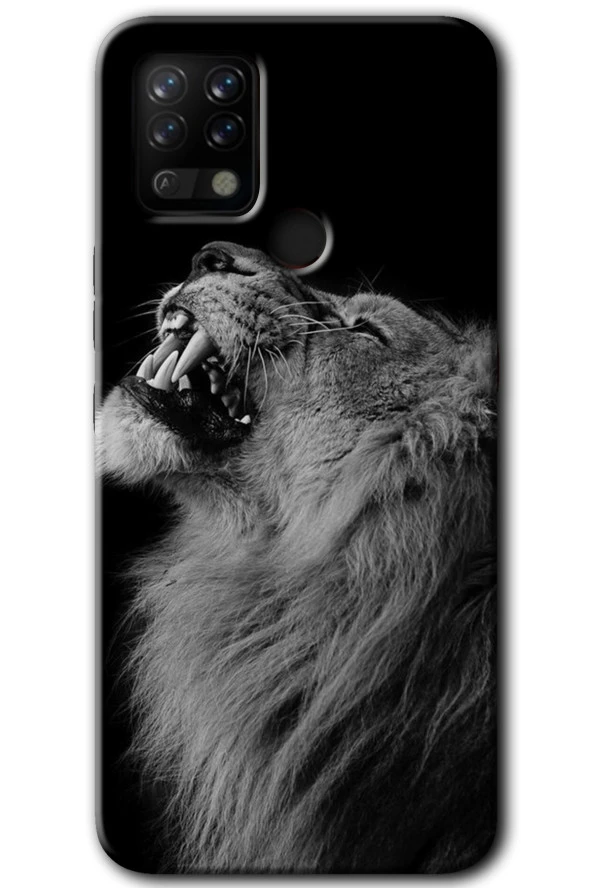 Tecno Pova Kılıf HD Desen Baskılı Arka Kapak - Lion