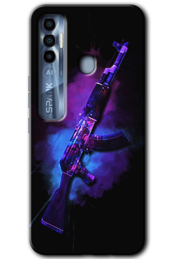 Tecno Spark 7 Pro Kılıf HD Desen Baskılı Arka Kapak - AK