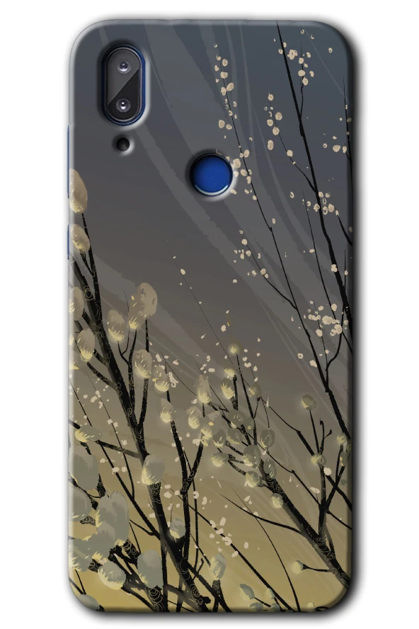 Vestel E5 Kılıf HD Desen Baskılı Arka Kapak - Branches Flowers
