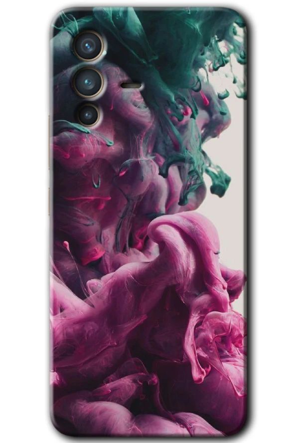 Vivo V23 5G Kılıf HD Desen Baskılı Arka Kapak - Liquid Cloud